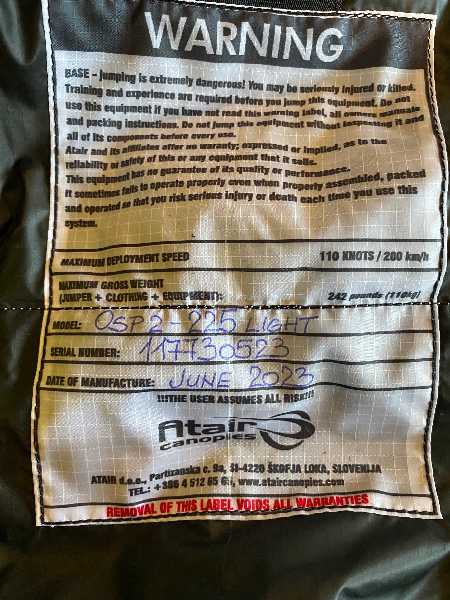 OSP2 225 Light - Brand New